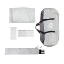 vidaXL Cort cu plasă de țânțari cu acoperiș Gri 434 x 434 x 230 cm