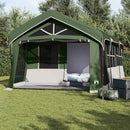 vidaXL Cort de Familie Verde și alb 620 x 322 x 240 cm Poliester