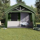 vidaXL Cort de Familie Verde și alb 620 x 322 x 240 cm Poliester