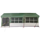 vidaXL Cort de Familie Verde și alb 620 x 322 x 240 cm Poliester