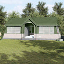 vidaXL Cort de Familie cu acoperiș Verde și bej 622 x 295 x 238 cm