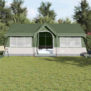 vidaXL Cort de Familie cu acoperiș Verde și bej 622 x 295 x 238 cm