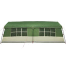vidaXL Cort de Familie cu acoperiș Verde și bej 622 x 295 x 238 cm
