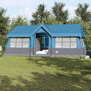 vidaXL Cort de Familie cu acoperiș Albastru și Gri 622 x 295 x 238 cm