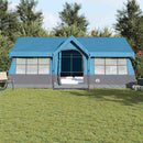 vidaXL Cort de Familie cu acoperiș Albastru și Gri 622 x 295 x 238 cm