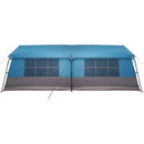 vidaXL Cort de Familie cu acoperiș Albastru și Gri 622 x 295 x 238 cm