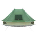 vidaXL Cort Tipi cu acoperiș Verde 466 x 310 x 240 cm tafta