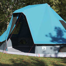 vidaXL Cort Tipi cu acoperiș albastru 466 x 310 x 240 cm tafta