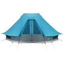 vidaXL Cort Tipi cu acoperiș albastru 466 x 310 x 240 cm tafta