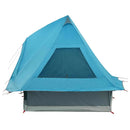 vidaXL Cort Tipi cu acoperiș albastru 466 x 310 x 240 cm tafta