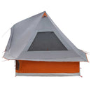vidaXL Cort Tipi Gri și Portocalie 466 x 310 x 240 cm tafta