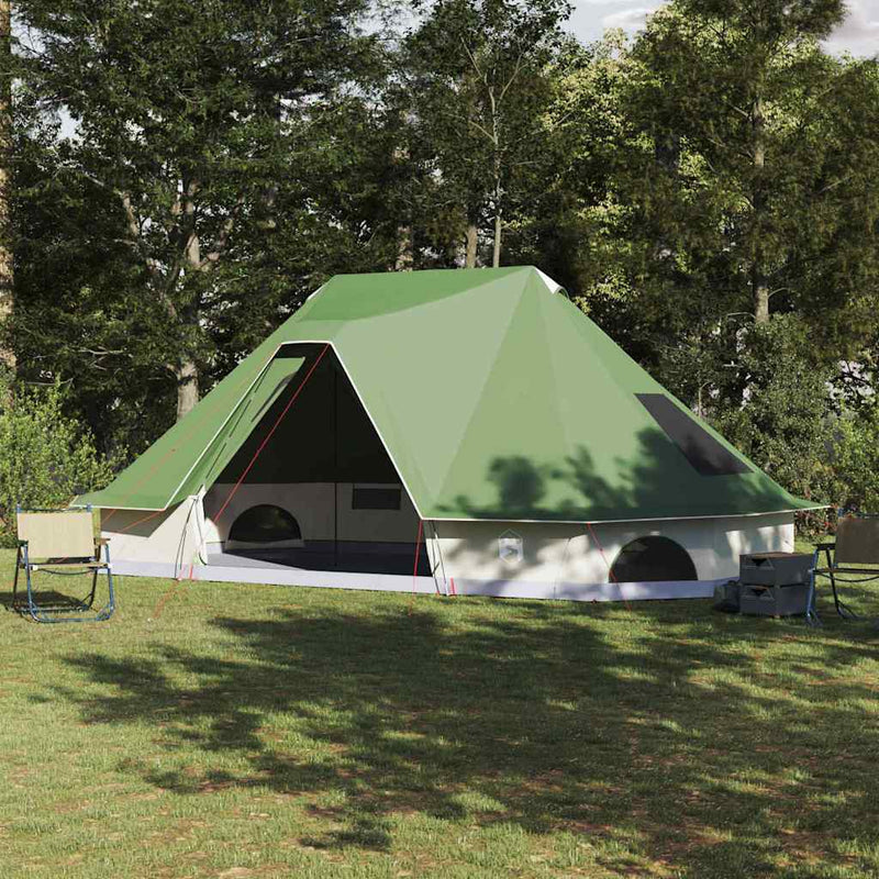 vidaXL Cort Tipi cu acoperiș Verde 680 x 430 x 270 cm tafta