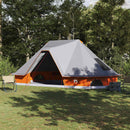 vidaXL Cort Tipi Gri și Portocalie 680 x 430 x 270 cm tafta