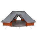 vidaXL Cort Tipi Gri și Portocalie 680 x 430 x 270 cm tafta