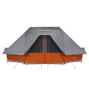 vidaXL Cort Tipi Gri și Portocalie 680 x 430 x 270 cm tafta