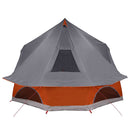 vidaXL Cort Tipi Gri și Portocalie 680 x 430 x 270 cm tafta