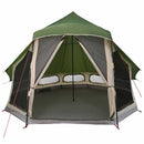 vidaXL Cort Tipi cu acoperiș Verde 404 x 370 x 270 cm tafta