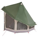 vidaXL Cort Tipi cu acoperiș Verde 404 x 370 x 270 cm tafta