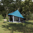 vidaXL Cort Tipi cu acoperiș albastru 404 x 370 x 270 cm tafta