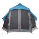 vidaXL Cort Tipi cu acoperiș albastru 404 x 370 x 270 cm tafta