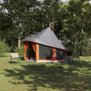 vidaXL Cort Tipi Gri și Portocalie 404 x 370 x 270 cm tafta