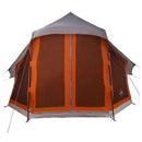 vidaXL Cort Tipi Gri și Portocalie 404 x 370 x 270 cm tafta