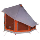 vidaXL Cort Tipi Gri și Portocalie 404 x 370 x 270 cm tafta