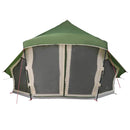 vidaXL Cort Tipi cu acoperiș Verde 508 x 470 x 300 cm tafta