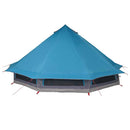 vidaXL Cort Tipi cu acoperiș albastru 508 x 470 x 300 cm tafta