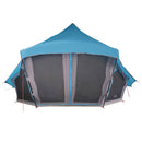 vidaXL Cort Tipi cu acoperiș albastru 508 x 470 x 300 cm tafta