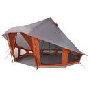 vidaXL Cort Tipi Gri și Portocalie 508 x 470 x 300 cm tafta