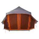 vidaXL Cort Tipi Gri și Portocalie 508 x 470 x 300 cm tafta