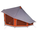 vidaXL Cort Tipi Gri și Portocalie 508 x 470 x 300 cm tafta
