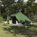 vidaXL Cort Tipi cu acoperiș Verde 358 x 296 x 258 cm tafta