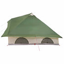 vidaXL Cort Tipi cu acoperiș Verde 358 x 296 x 258 cm tafta
