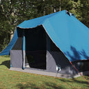 vidaXL Cort Tipi cu acoperiș albastru 358 x 296 x 258 cm tafta