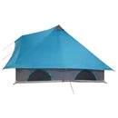 vidaXL Cort Tipi cu acoperiș albastru 358 x 296 x 258 cm tafta