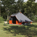 vidaXL Cort Tipi Gri și Portocalie 358 x 296 x 258 cm tafta