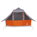 vidaXL Cort Tipi Gri și Portocalie 358 x 296 x 258 cm tafta