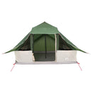 vidaXL Cort Tipi cu acoperiș Verde 364 x 281 x 257 cm tafta