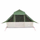 vidaXL Cort Tipi cu acoperiș Verde 364 x 281 x 257 cm tafta