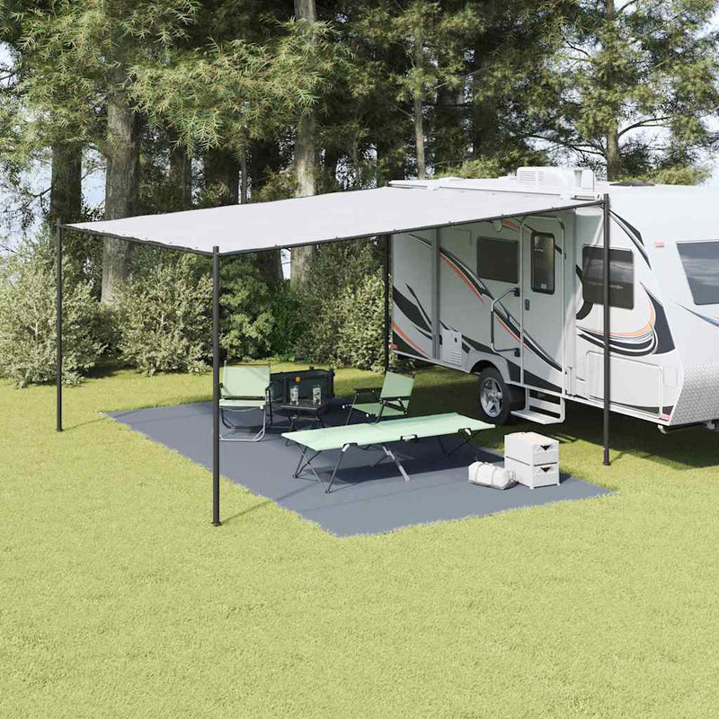 vidaXL Covoare pentru Cort Albastru și Gri 600 × 300 cm Polietilenă