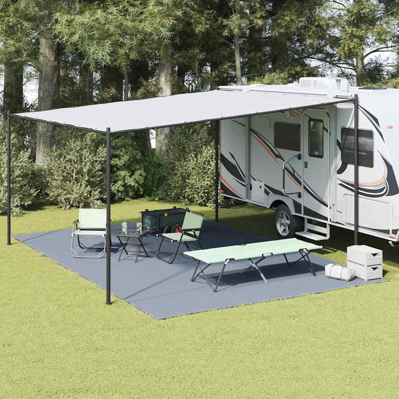 vidaXL Covoare pentru Cort Albastru și Gri 600 x 400 cm Polietilenă