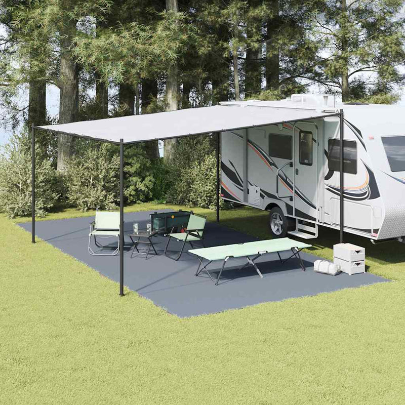 vidaXL Covoare pentru Cort Albastru și Gri 800 x 400 cm Polietilenă