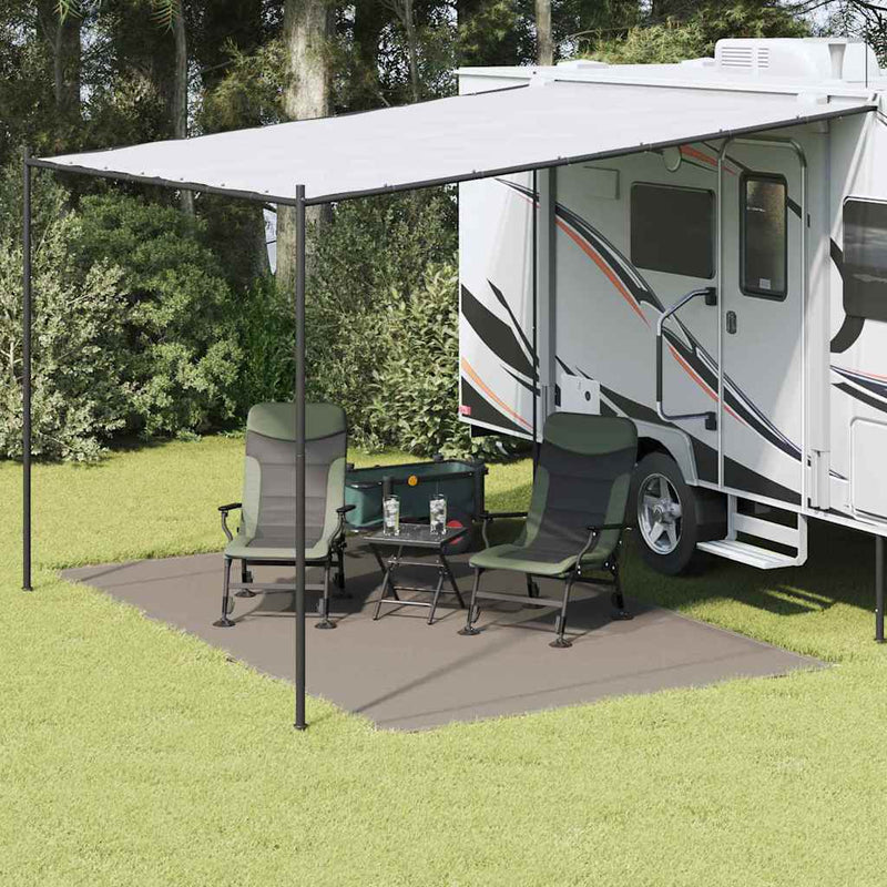 vidaXL Covoare pentru Cort Manual Gri deschis 400 x 250 cm Polietilenă