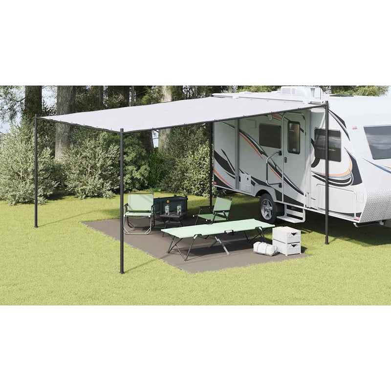 vidaXL Covoare pentru Cort Manual Gri deschis 500 x 250 cm Polietilenă