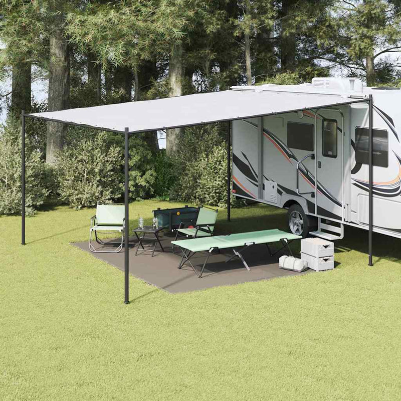 vidaXL Covoare pentru Cort Manual Gri deschis 400 × 300 cm Polietilenă