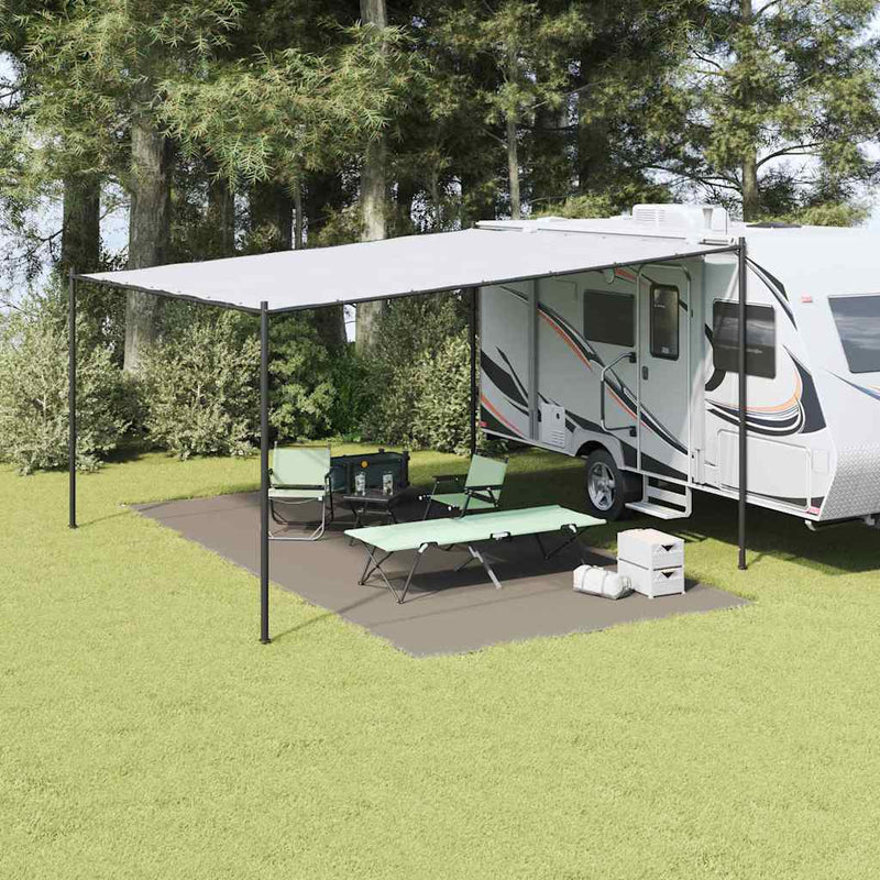 vidaXL Covoare pentru Cort Manual Gri deschis 600 × 300 cm Polietilenă