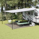 vidaXL Covoare pentru Cort Manual Gri deschis 400 x 400 cm Polietilenă