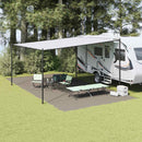 vidaXL Covoare pentru Cort Manual Gri deschis 800 x 400 cm Polietilenă